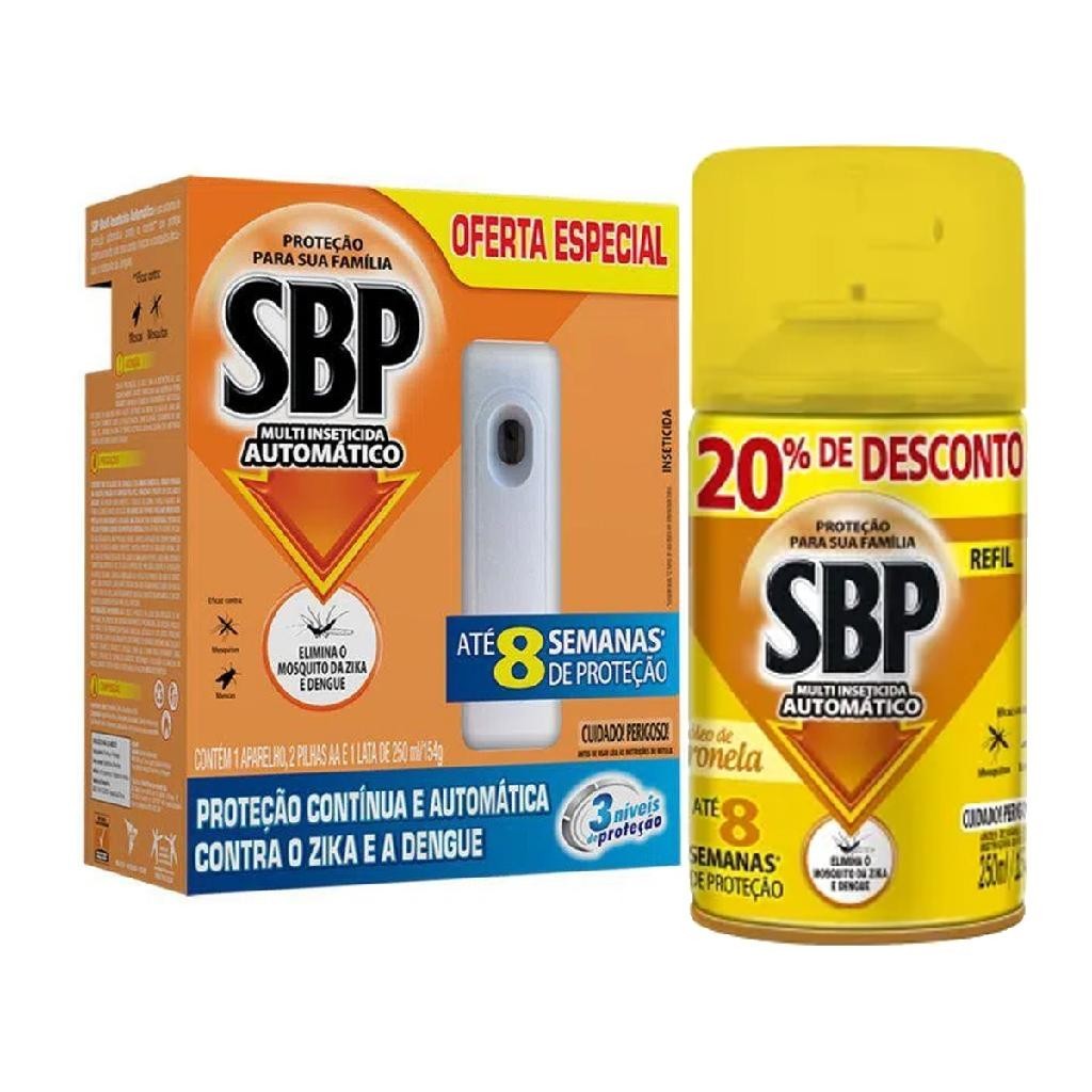 COD 7827 INSETICIDA REFIL + APARELLHO ELETRICO 45 NOITES SBP